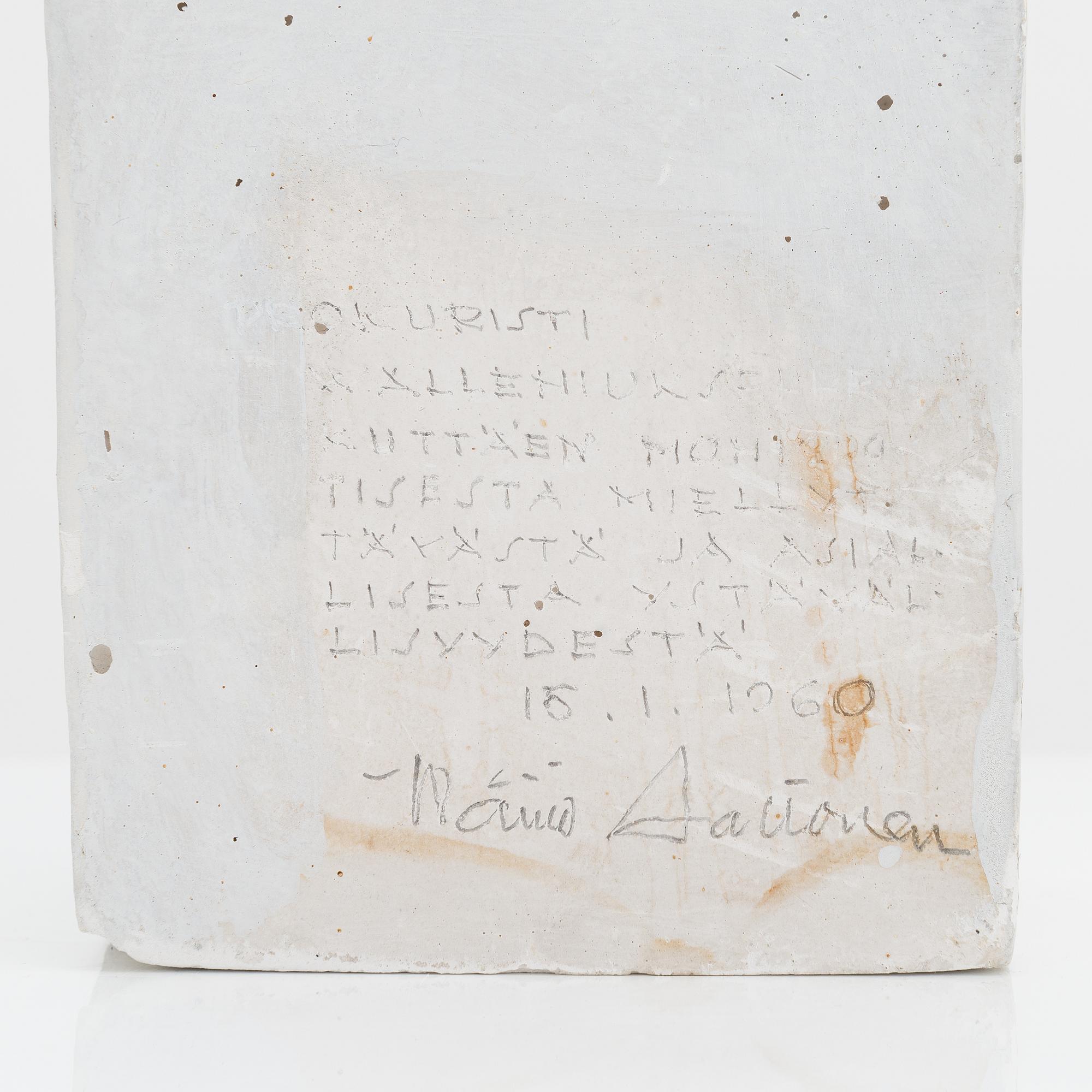 Wäinö Aaltonen, skulptur, gips, signerad.