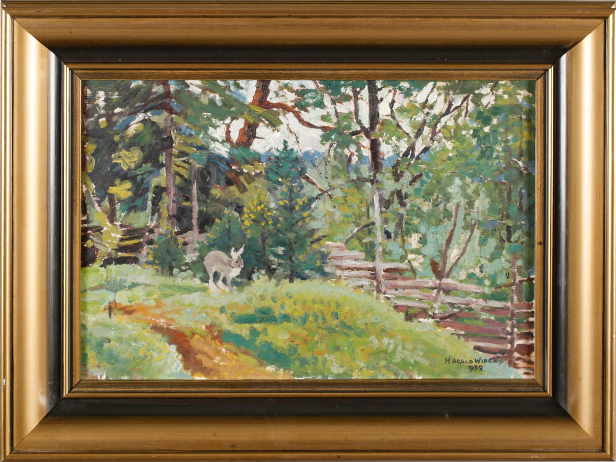 HARALD WIBERG, olja på pannå, signerad och daterad.
