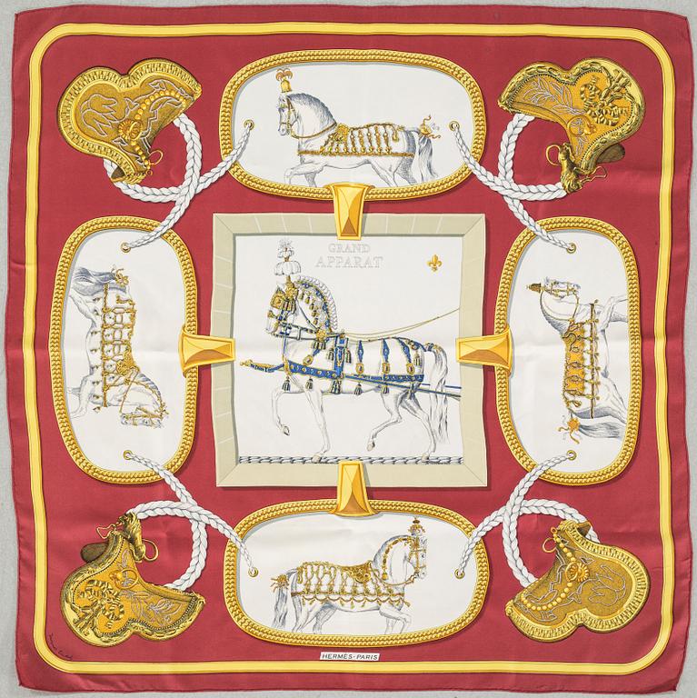 HERMÈS, "Grand Apparat", scarf.