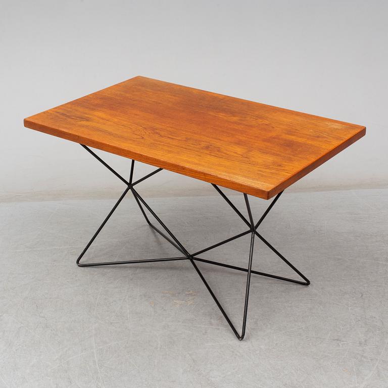 BENGT JOHAN GULLBERG, 'A2/Triple height table', steel and teak veneer, designed c.1952.