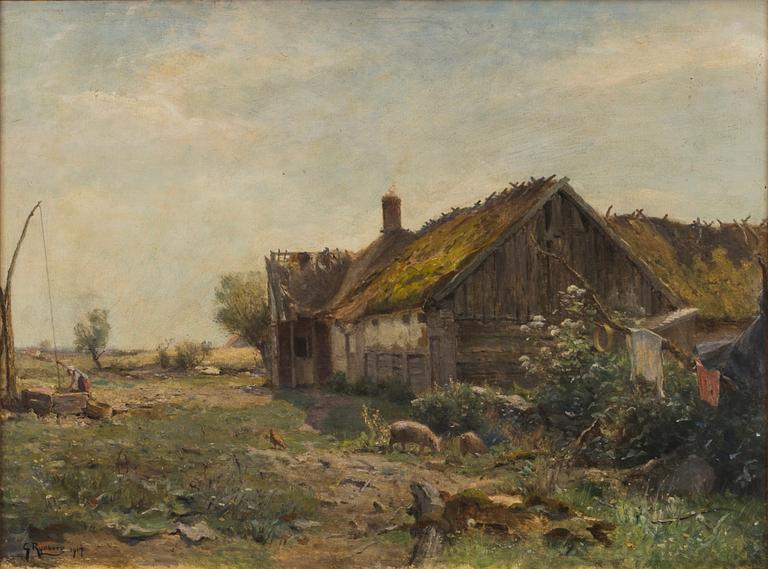 GUSTAF RYDBERG, oil on canvas signed and dated 1917.