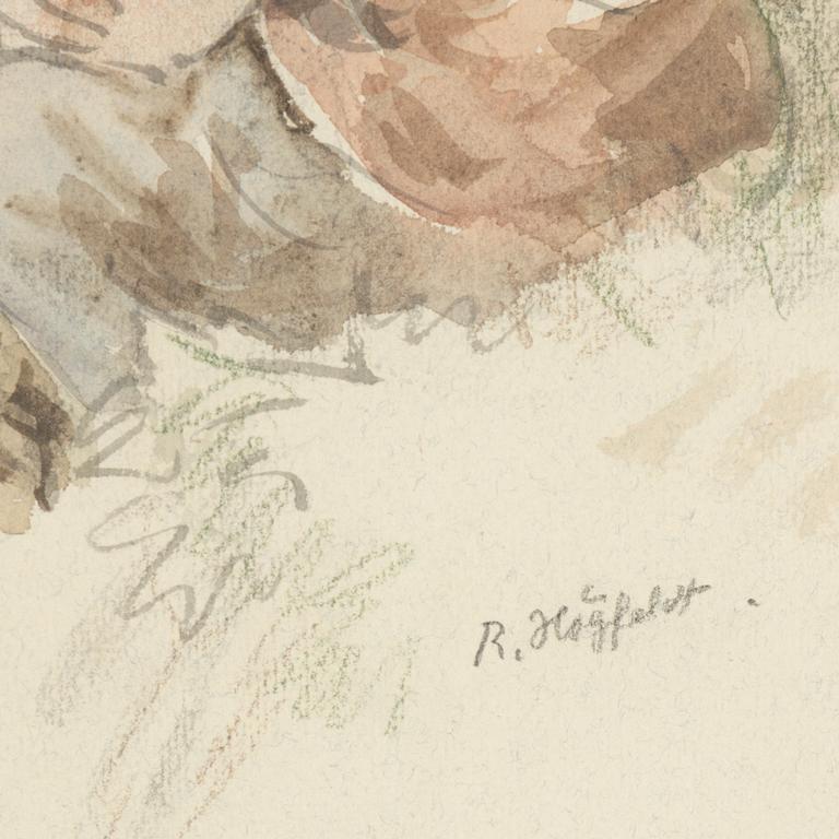 ROBERT HÖGFELDT, watercolour, signed.