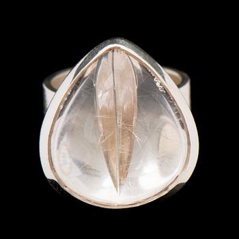 A BJÖRN WECKSTRÖM RING, "Luna", silver. Lapponia 1985.