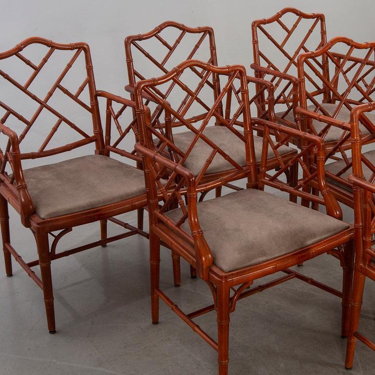 Six Miranda of Sweden armchairs.