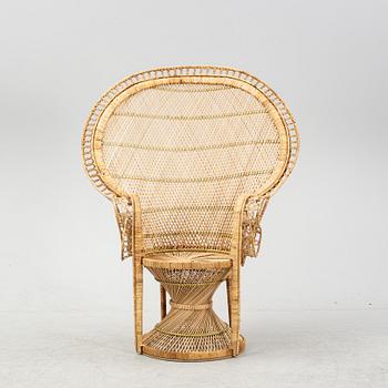 A wicker chair, 20th Century.