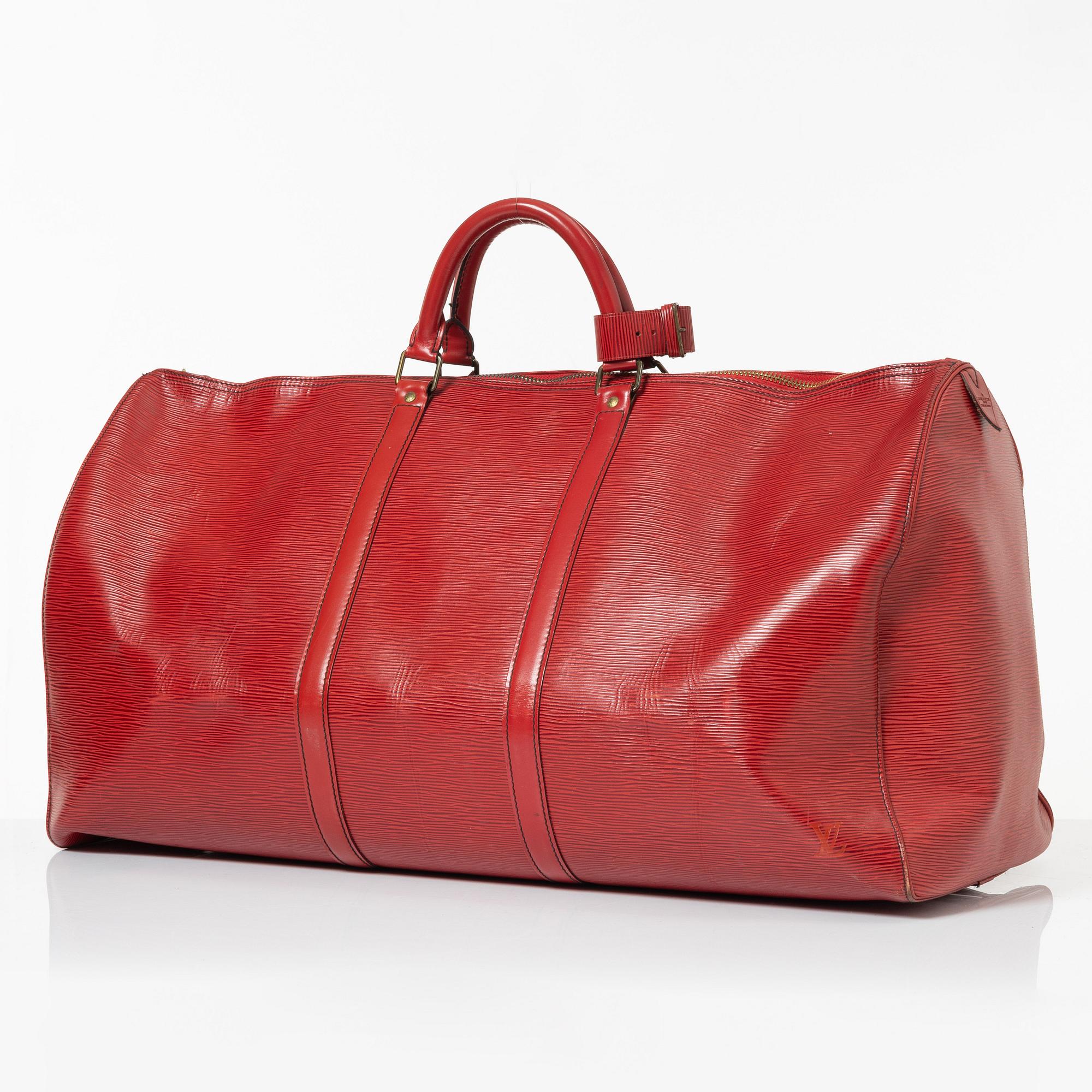 Louis Vuitton, weekend bag, "Keepall epi 60", 1988.