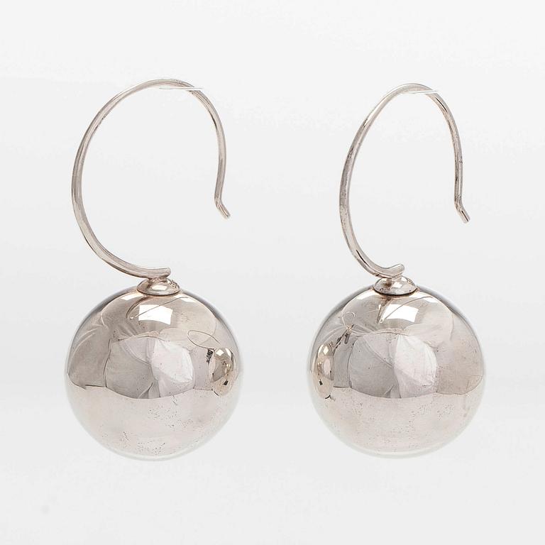 Efva Attling, a pair of sterling silver 'Balls' earrings.