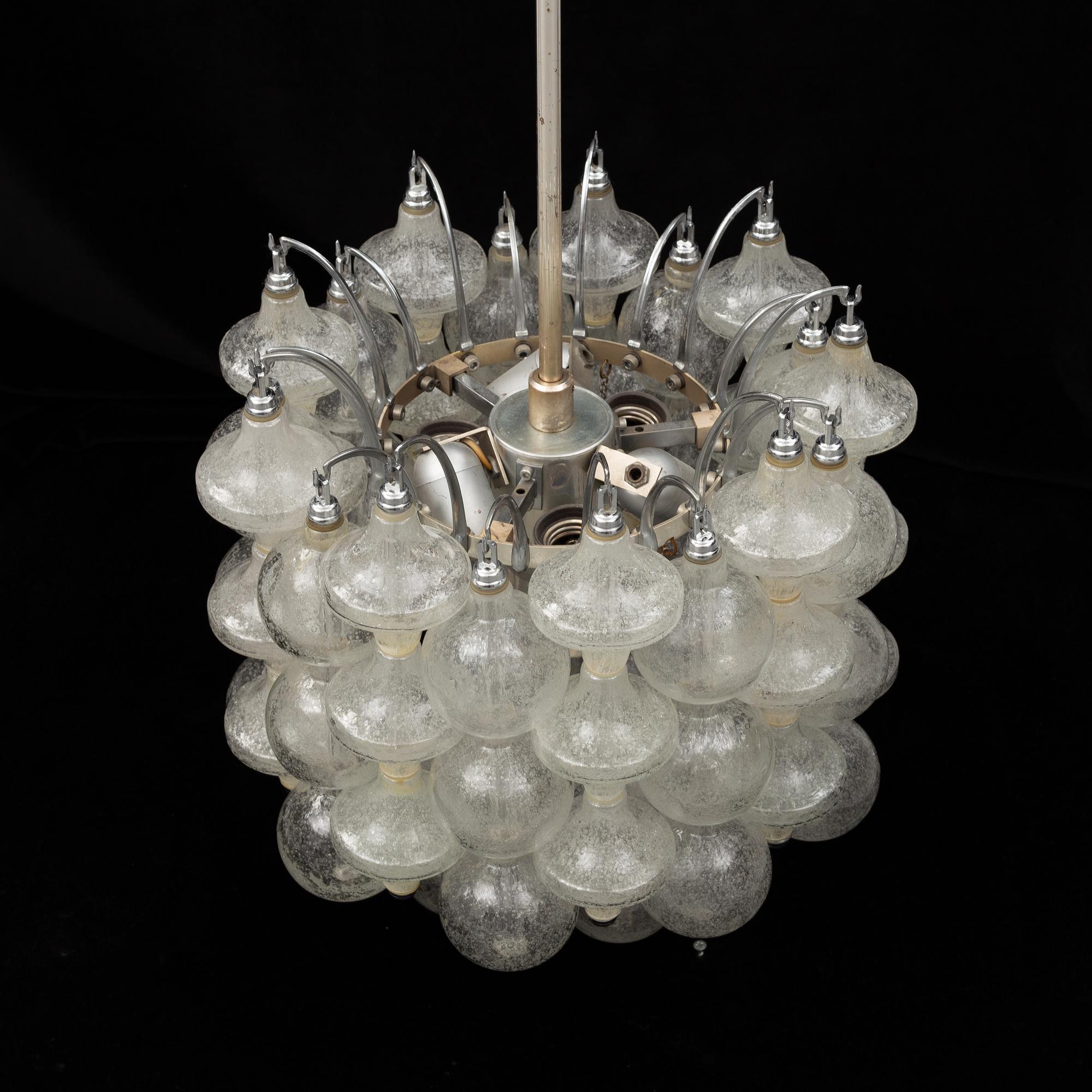 A 'Tulipan' chandelier from J.T. Kalmar, Austria, 1960's/70's.