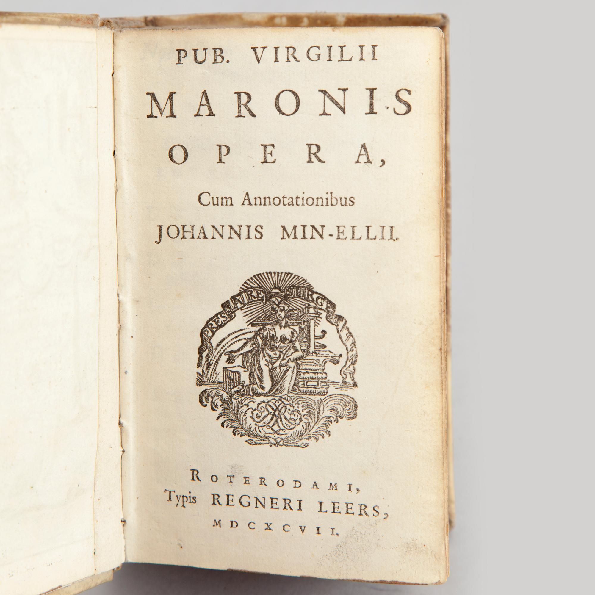 PUBLIUS VERGILIUS, Maronis Opera, Rotterdam 1697.