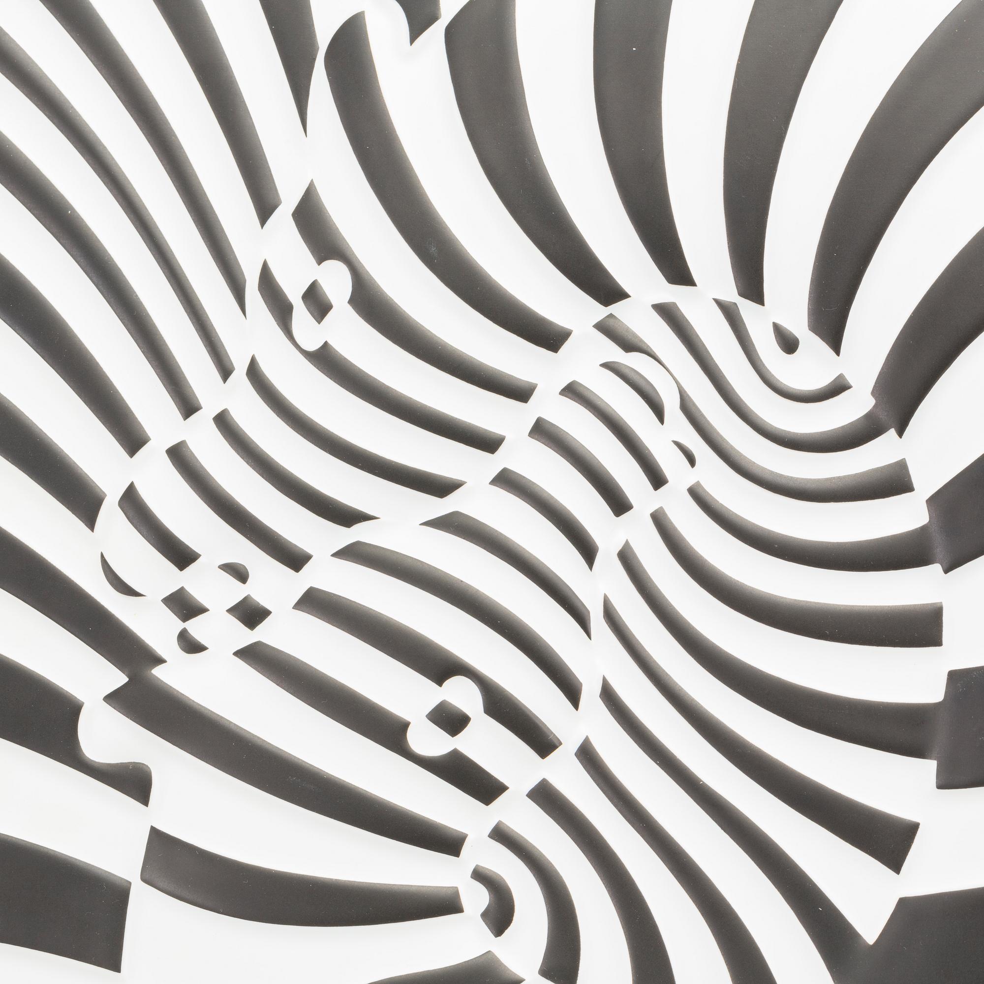 VICTOR VASARELY,  signed and numbered porcelain wall plaque.