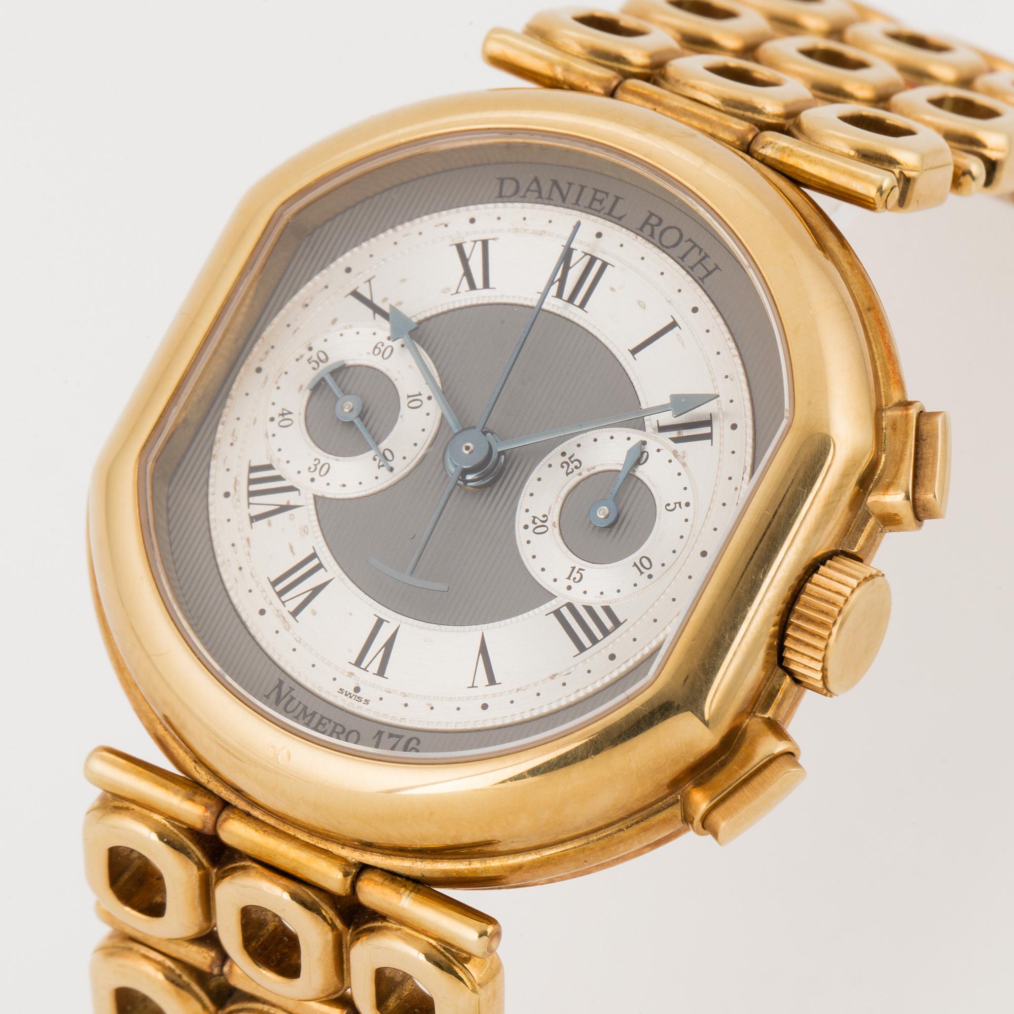 DANIEL ROTH,wristwatch, Chronograph, 36x33 mm.