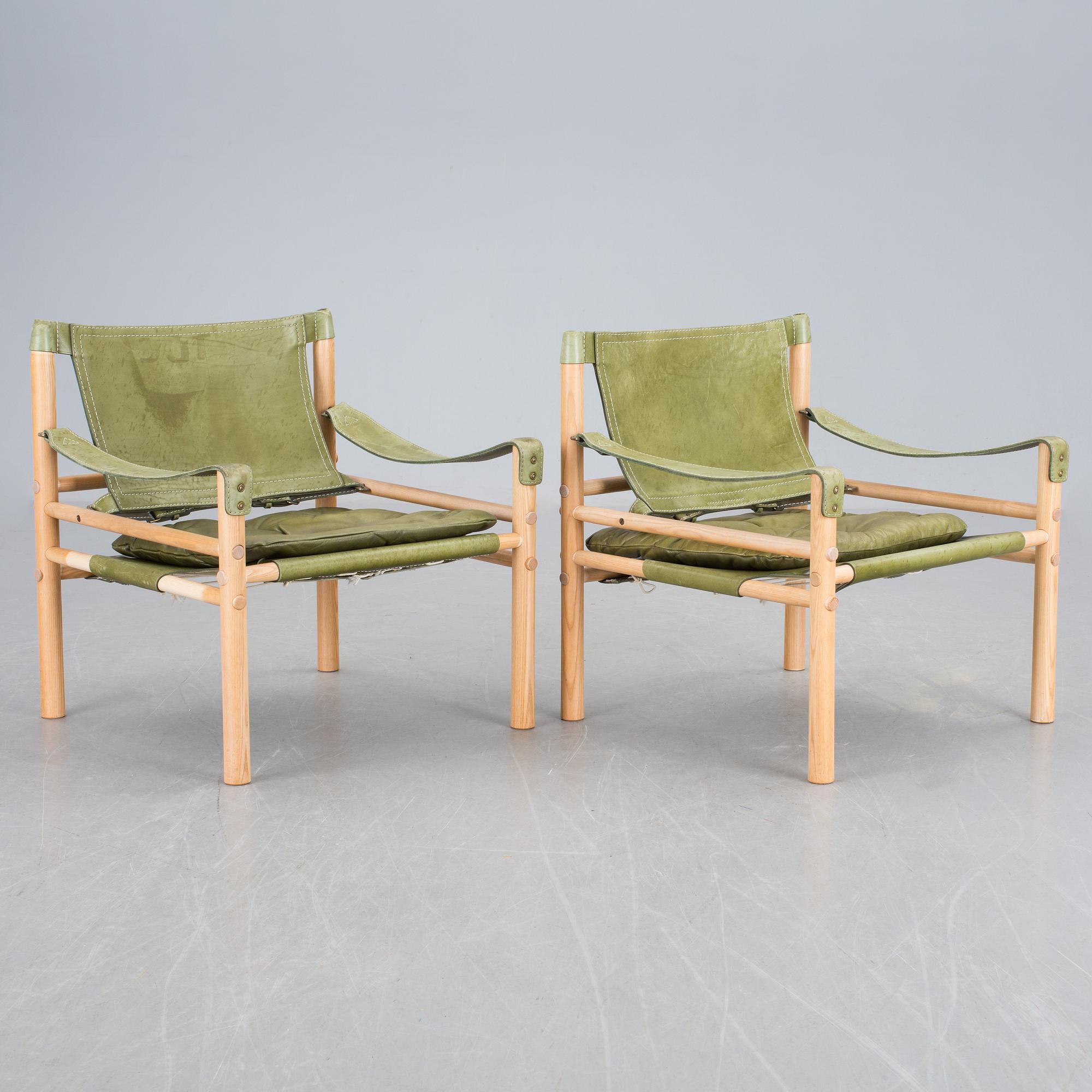 FÅTÖLJER, ett par. "Sirocco", Arne Norell, modellen formgiven 1964.