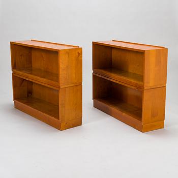 Aino Aalto, Two 1940's bookshelf/bookcabinet for O.Y. Huonekalu- ja Rakennustyötehdas A.B.