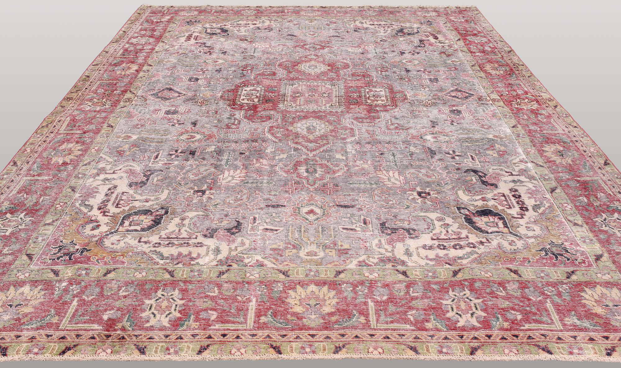 A carpet, oriental, 381 x 288 cm.