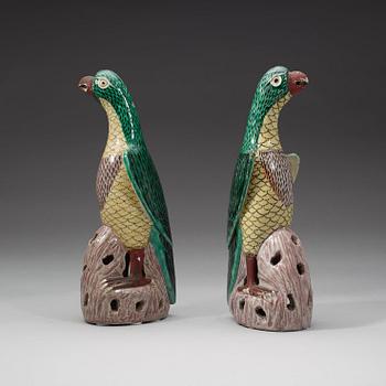 A pair of birds, late Qing dynasty (1644-1912).