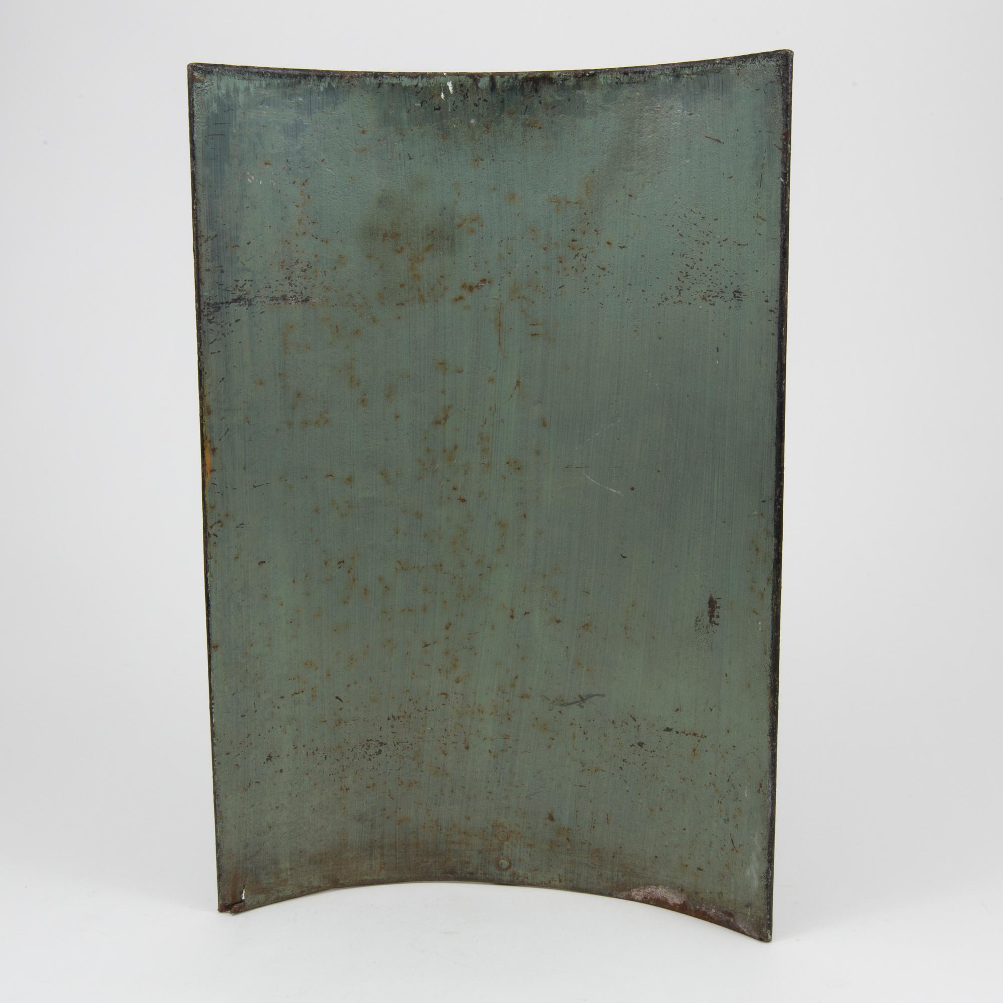 A metal Mickey Mouse fire screen, mid 1900s.