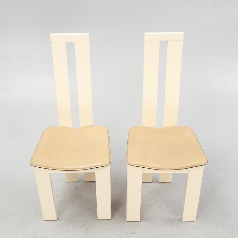 Pietro Costantini, stolar, 8 st, troligen för Ello, Italien, 1980-tal.