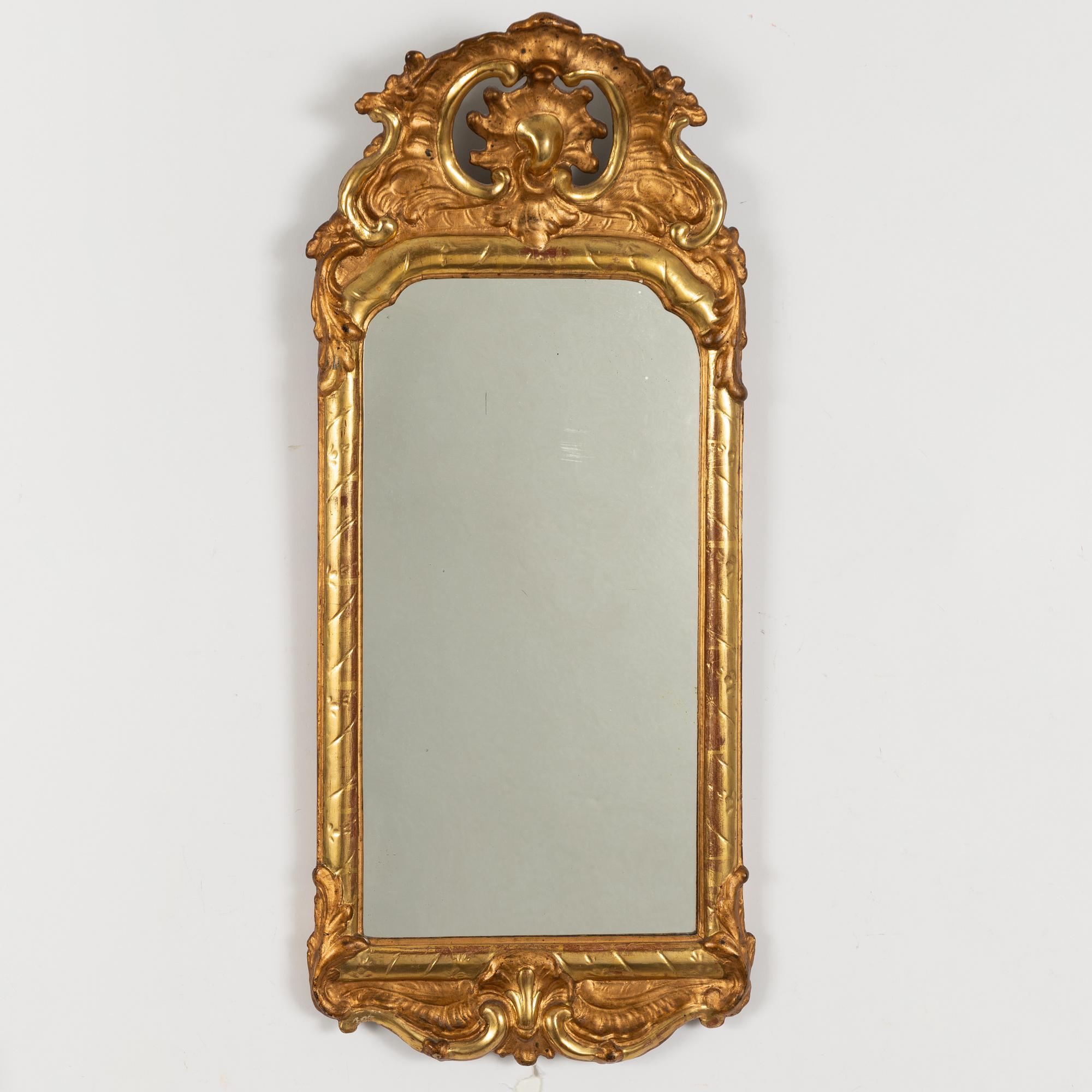 A Rococo mirror, second half of the 18th century.