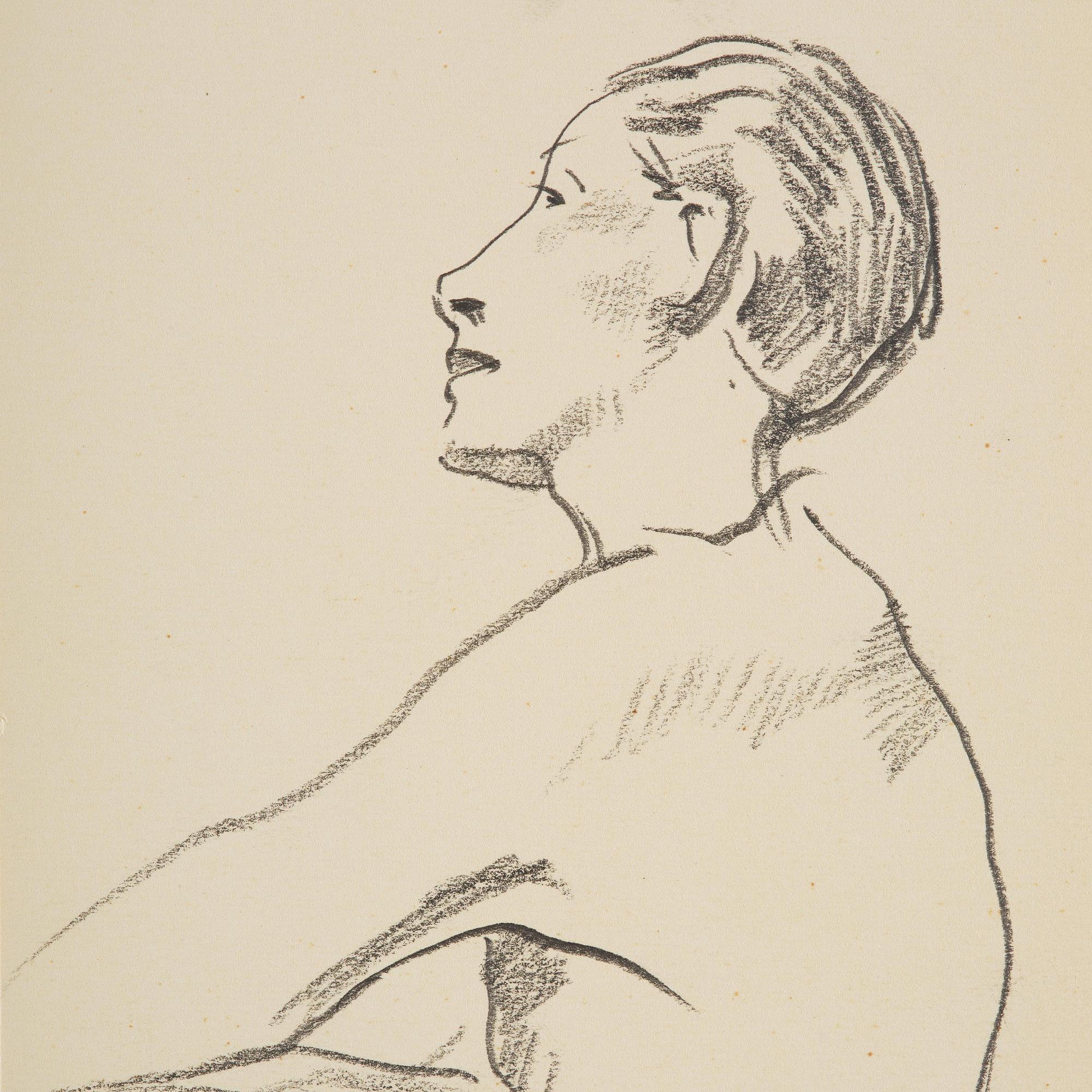 Lotte Laserstein, Traute in profile.