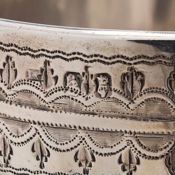 Bägare, sterlingsilver, Dublin kring år 1800.