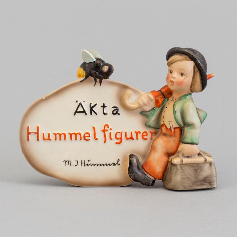 Hummel 209 TMK-2. Swedish language plaque figurine.