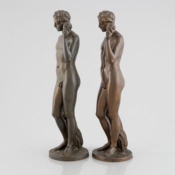 Hiram Powers, after, a pair of "Fisher Boy".