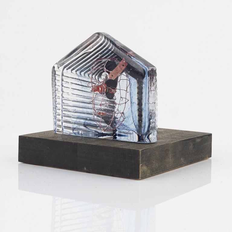 Bertil Vallien, a glass sculpture, Kosta Boda Atelier, 2/1000.