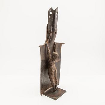 Monika Meschke, a signed bronze/metal sculpture.