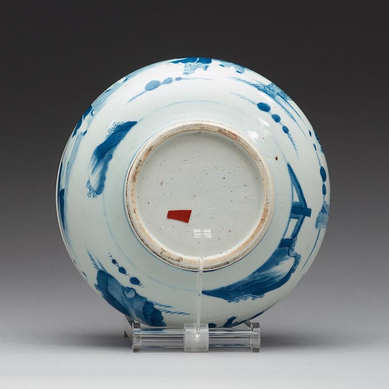 A blue and white censer, Qing dynasty, Kangxi (1662-1722).