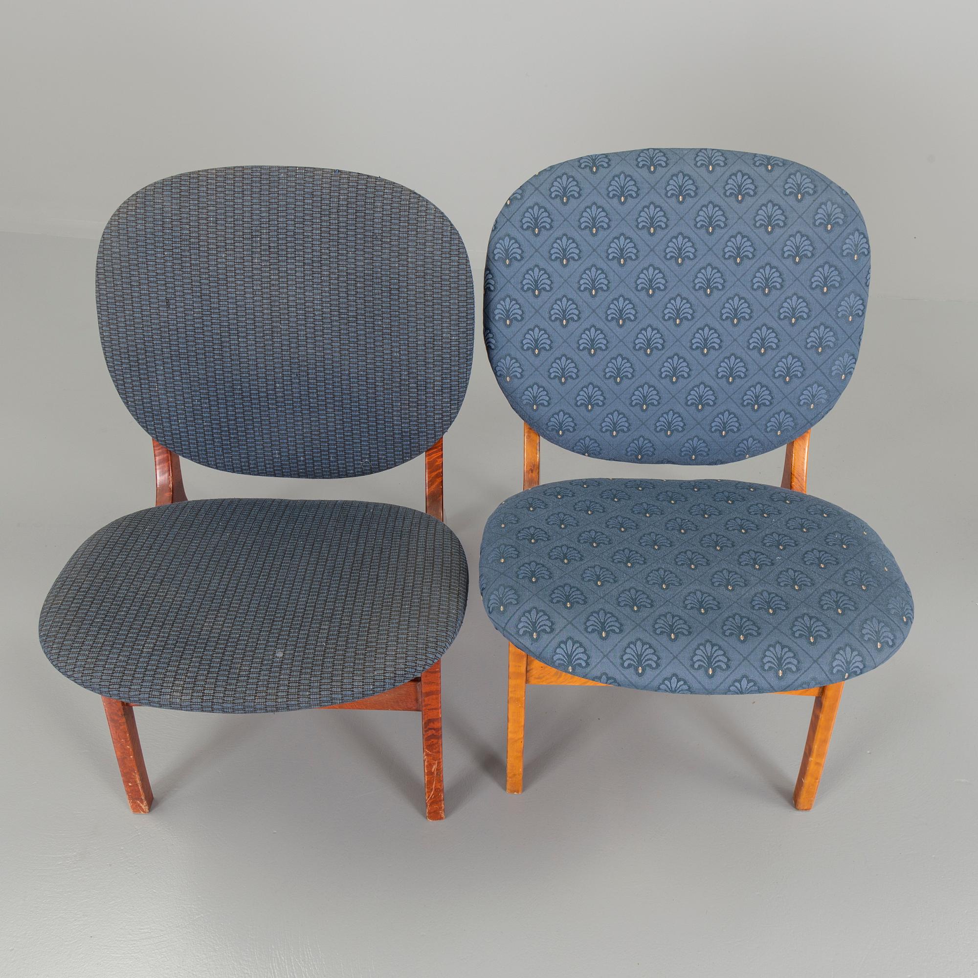 LOUNGE CHAIRS, 2+1, 1950s.