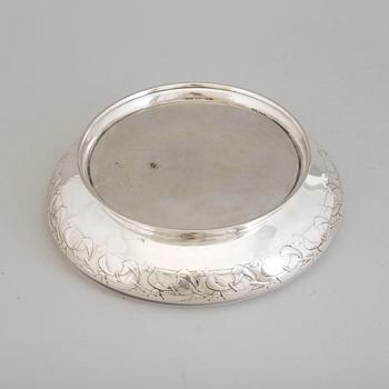 A Swedish Art Nouveau silver bowl, makers mark GAB, Stockholm, 1910.