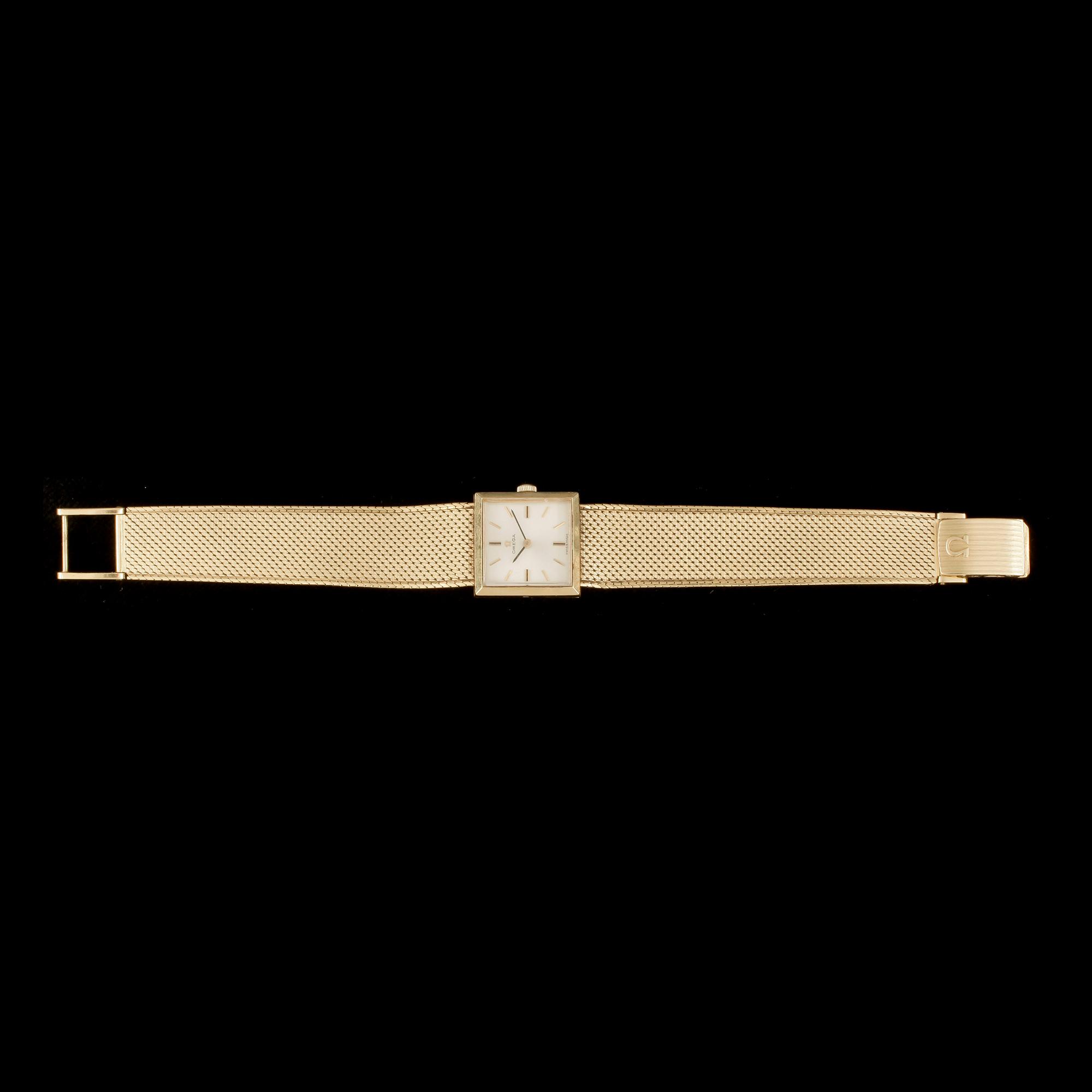 ARMBANDSUR, Omega, 18K guld. Totalvikt ca 52 g.