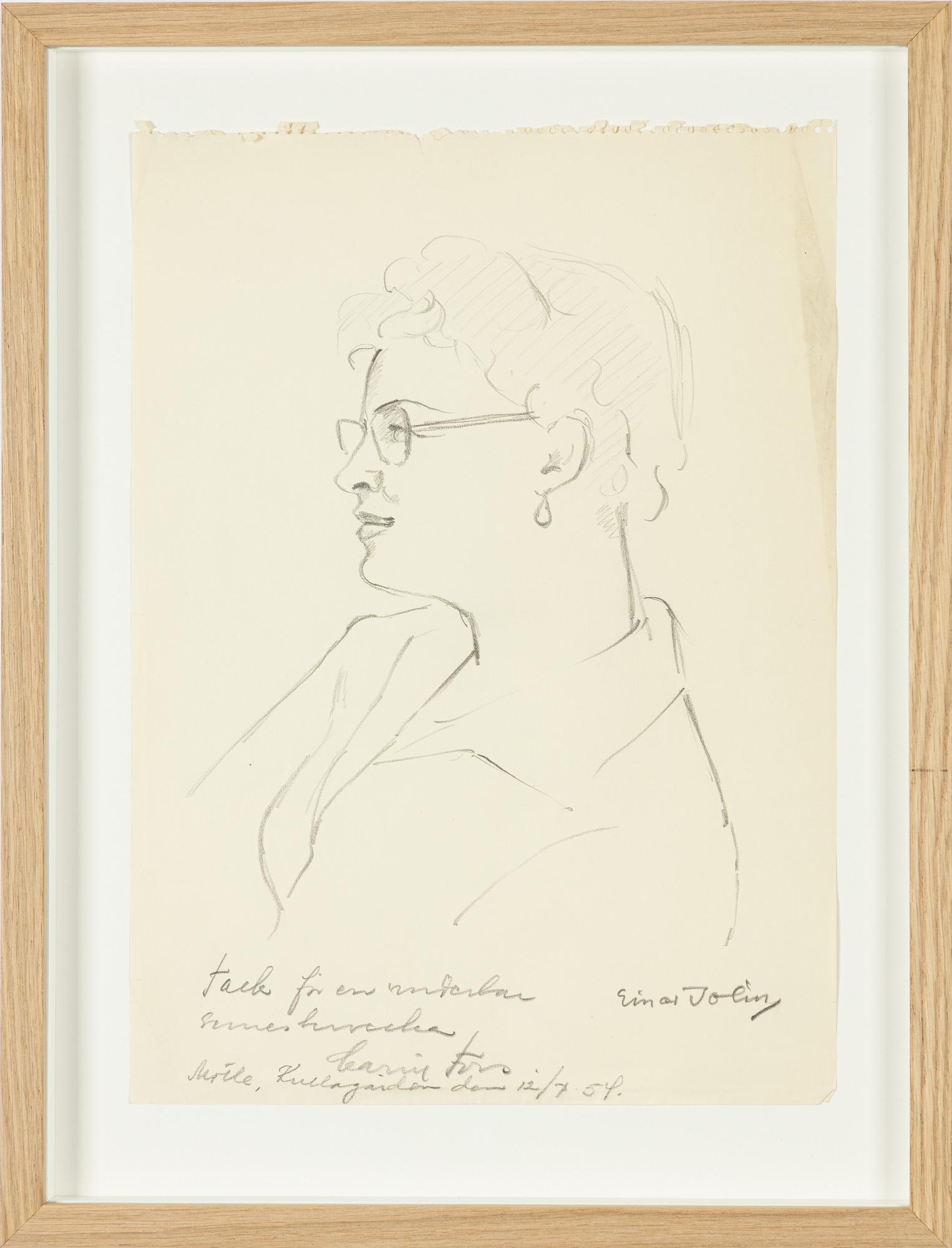 Einar Jolin, Portrait of Tatiana Angelini-Jolin.