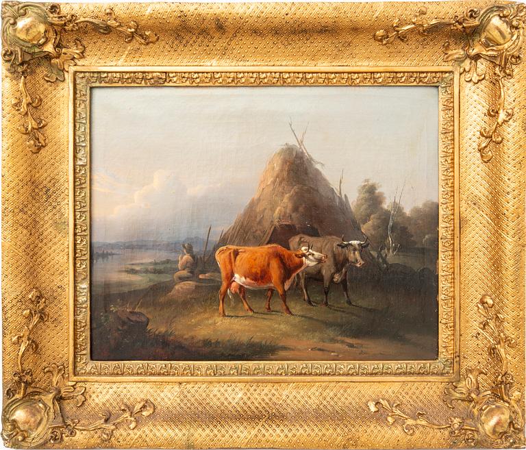 Okänd konstnär 1800-tal , oil on canvas.
