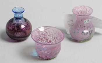 PARTI GLAS, 5 delar. Boda, Orrefors samt Kosta.