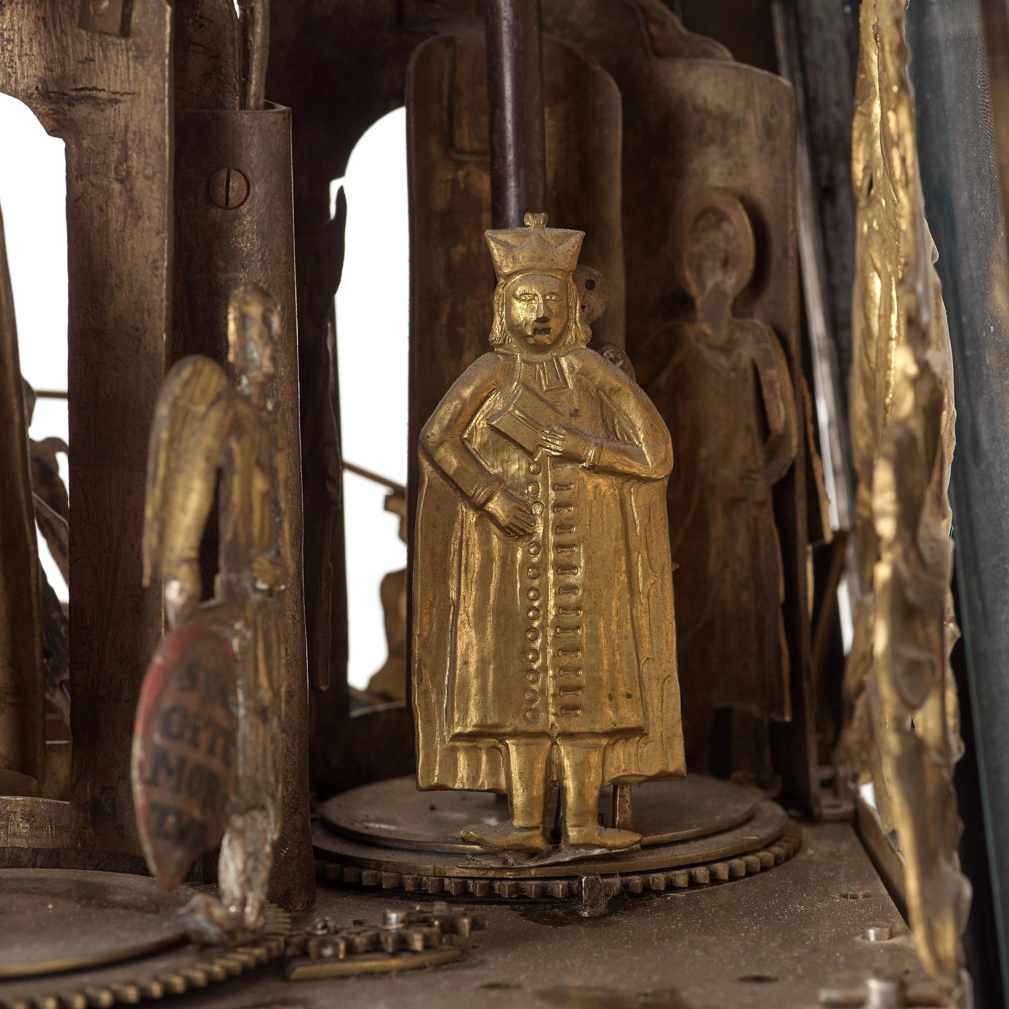 A rococo table clock 18th century.