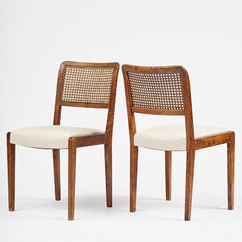 Axel Larsson, a rare set of eight chairs model "1030", Svenska Möbelfabrikerna, Bodafors, 1930s.