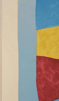 Serge Poliakoff, "Composition bleue, jaune et rouge".