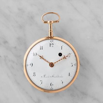 55. WILHELM PAULI (1770-1816), Stockholm, pocket watch, 54 mm,