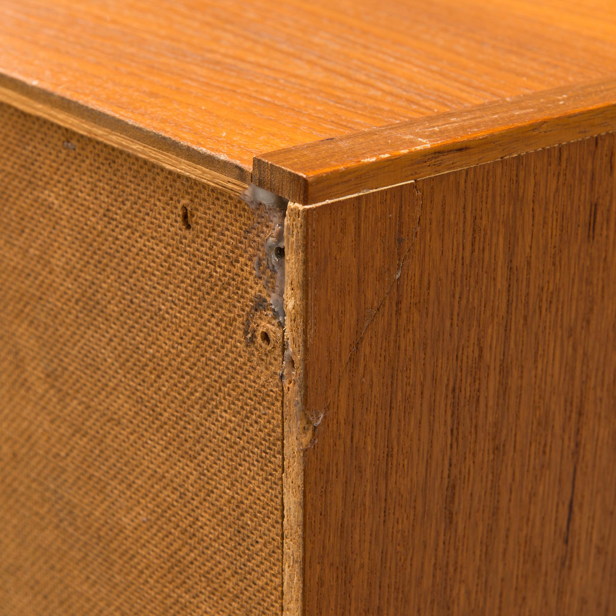 A mid-20th century bookshelf.