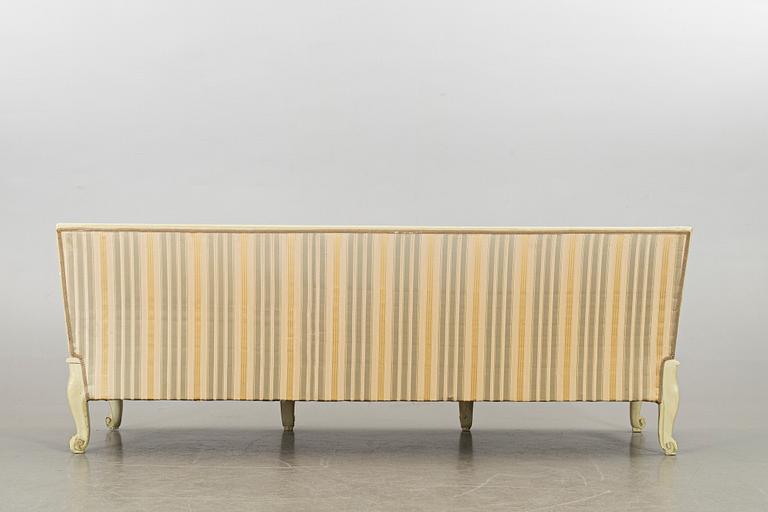 TRÅGSOFFA, rokoko, provinsarbete 17/1800-tal.