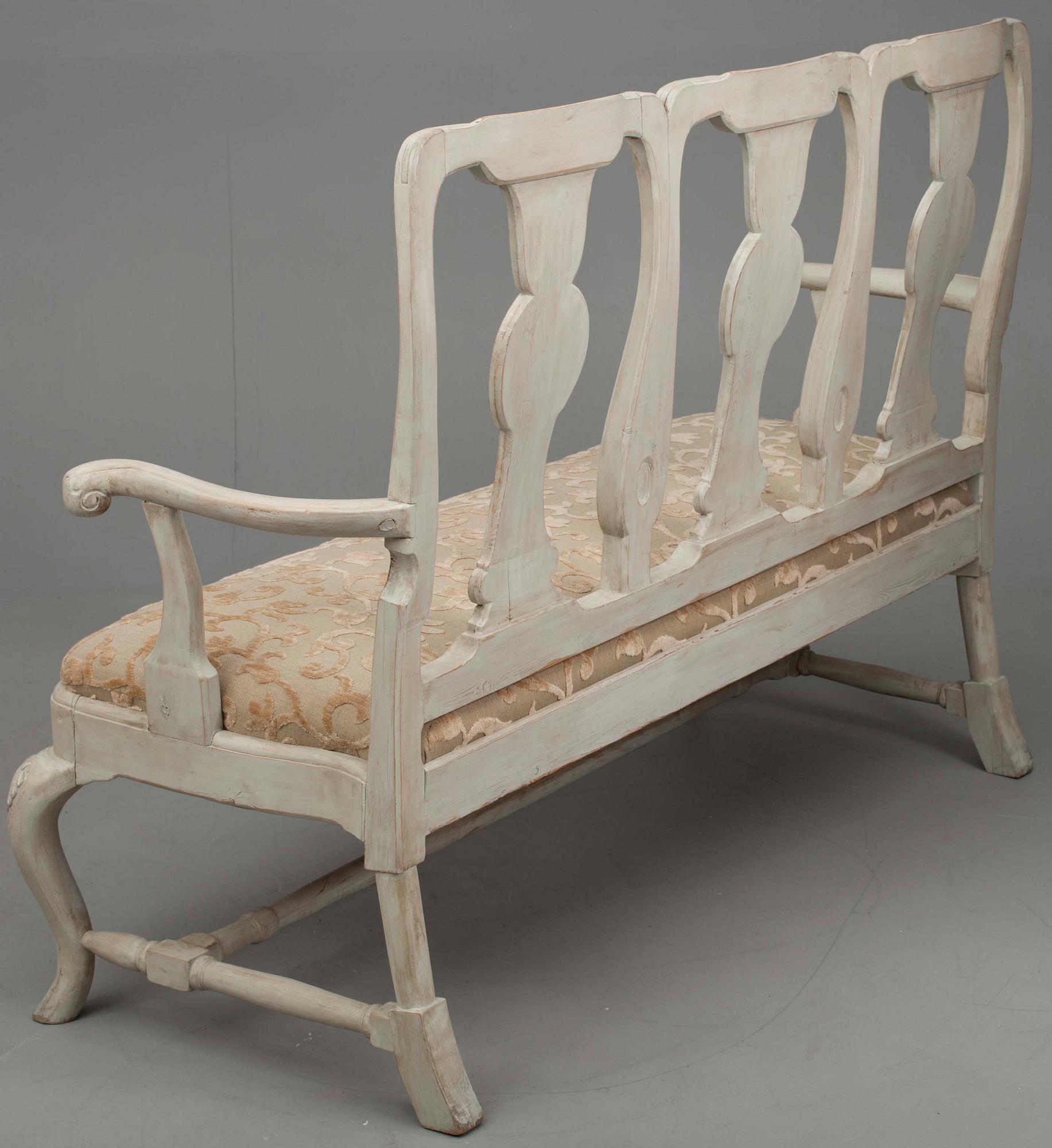 SOFFA, senbarockstil, Sverige, ca 1900.