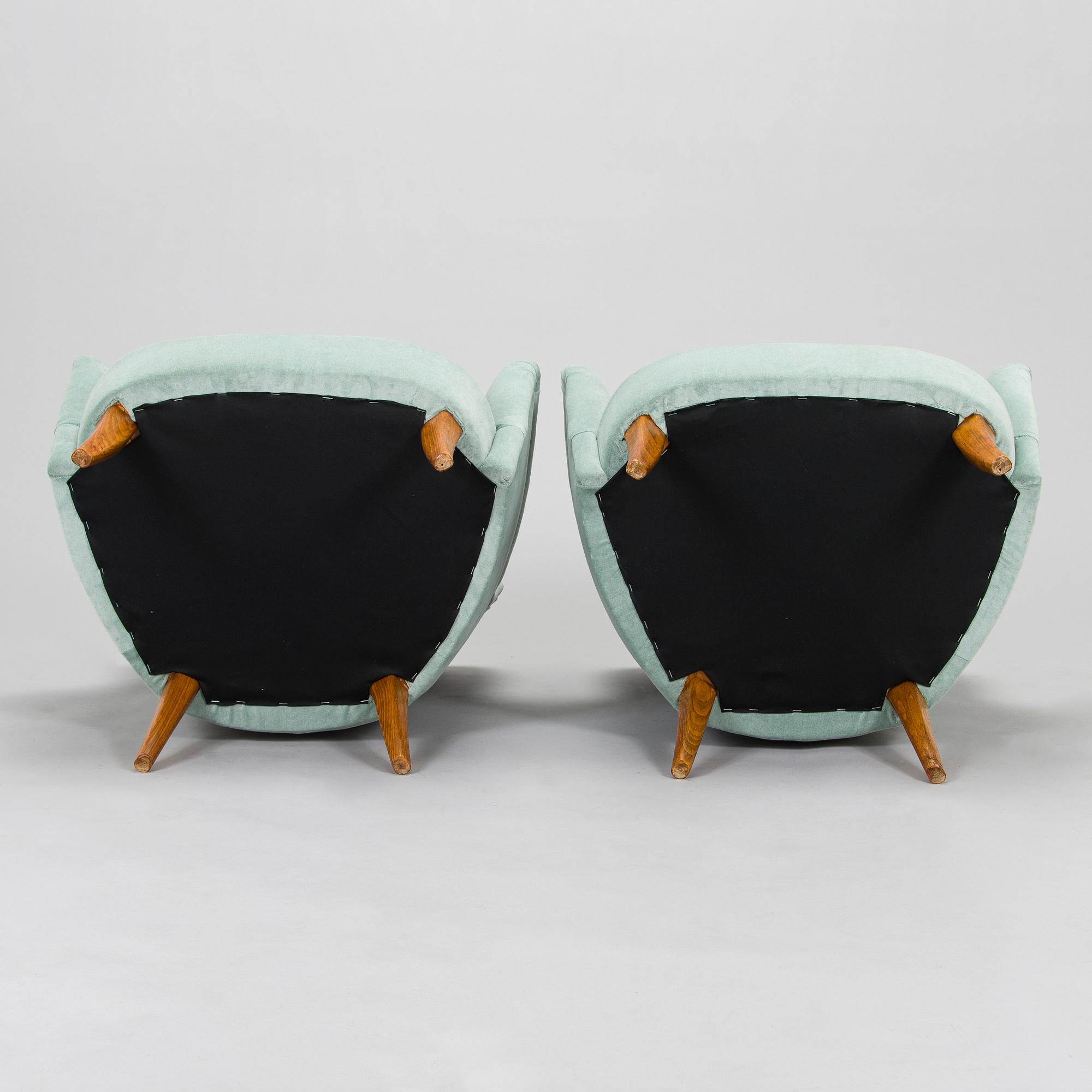 Fåtöljer, ett par, 1900-talets mitt.