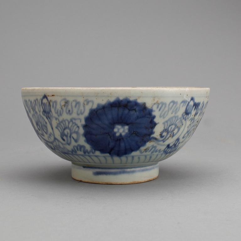 SKÅL, porslin. Wanli 1573-1619.
