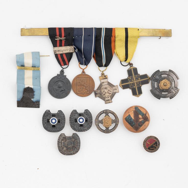 Medaljer, 12 st, Finland, 1940-tal.