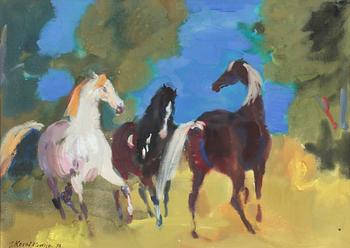 JOZEF KOROLKIEWICZ, gouache, sign o dat -73.