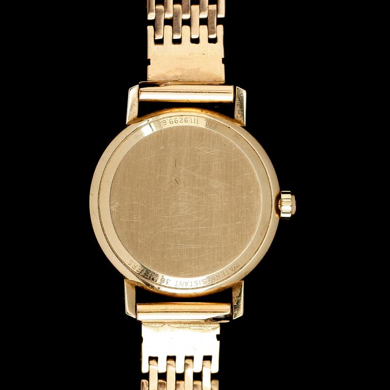 ARMBANDSUR, 18 k guld, Certina, armband 14 k guld. Total vikt inklusive urverk ca 29 g.