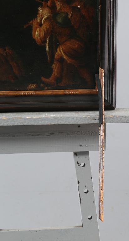 FLAMLÄNDSK SKOLA 1600/1700-TAL, olja på pannå, ej signerad.