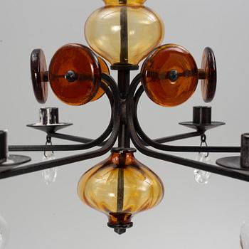 Erik Höglund, ljuskrona, Boda Smide, 1900-talets andra hälft.