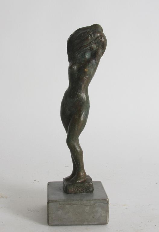 HÖGBOM, HELGE, skulptur, brons, signerad.